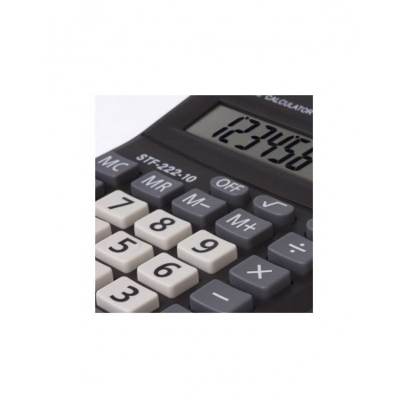 Калькулятор настольный STAFF PLUS STF-222, КОМПАКТНЫЙ (138x103мм), 10 разрядов, двойн.питание,250419 - фото 6