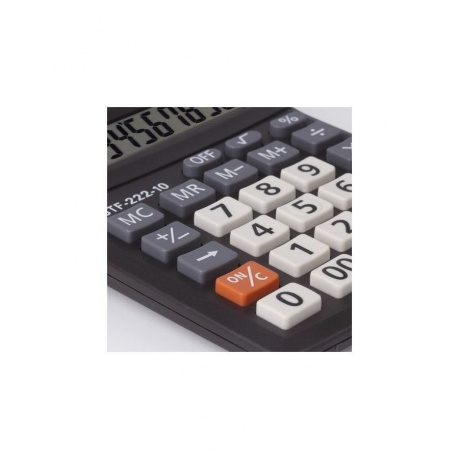 Калькулятор настольный STAFF PLUS STF-222, КОМПАКТНЫЙ (138x103мм), 10 разрядов, двойн.питание,250419 - фото 7