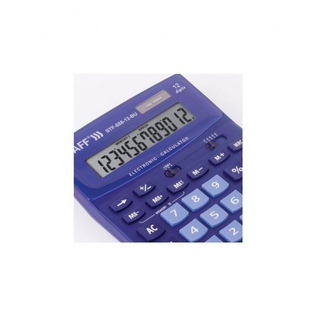 Калькулятор настольный STAFF STF-888-12-BU (200х150мм) 12 разрядов, двойное питание, СИНИЙ, 250455 - фото 6