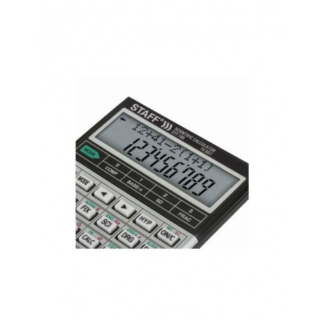 Калькулятор инженерный двухстрочный STAFF STF-169 (143х78мм), 242 функции, 10+2 разрядов, 250138 - фото 4