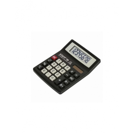 Калькулятор настольный STAFF STF-8008, КОМПАКТНЫЙ (113х87мм), 8 разрядов, двойное питание, 250147 - фото 5