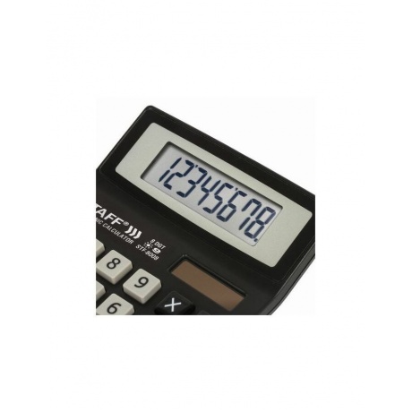 Калькулятор настольный STAFF STF-8008, КОМПАКТНЫЙ (113х87мм), 8 разрядов, двойное питание, 250147 - фото 7