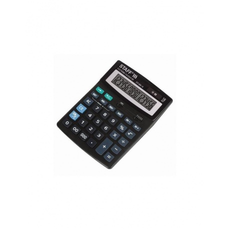 Калькулятор настольный STAFF STF-888-16 (200х150мм), 16 разрядов, двойное питание, 250183 - фото 1