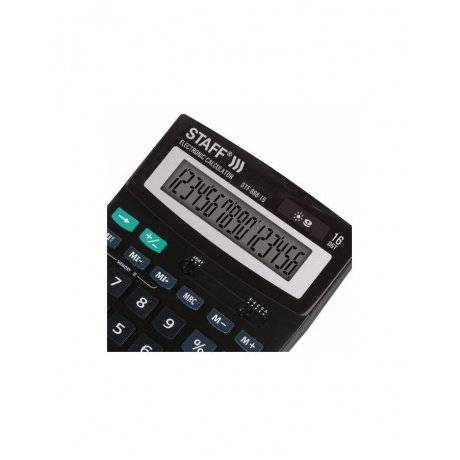 Калькулятор настольный STAFF STF-888-16 (200х150мм), 16 разрядов, двойное питание, 250183 - фото 3