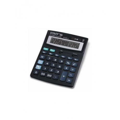 Калькулятор настольный STAFF STF-888-16 (200х150мм), 16 разрядов, двойное питание, 250183 - фото 5