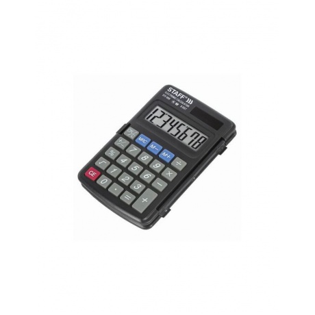 Калькулятор карманный STAFF STF-899 (117х74мм), 8 разрядов, двойное питание, 250144 - фото 4