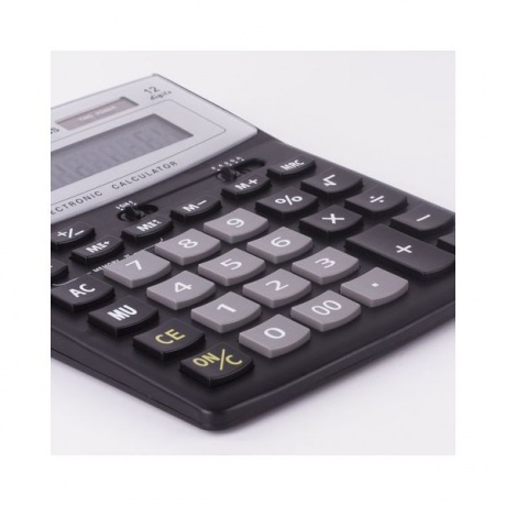 Калькулятор настольный STAFF STF-888-12-BS (200х150мм) 12 разрядов, ЧЕРНЫЙ, СЕРЕБРИСТ ВЕРХ,250451 - фото 8