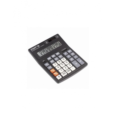 Калькулятор настольный STAFF PLUS STF-333, (200x154мм), 16 разрядов, двойное питание, 250417 - фото 3