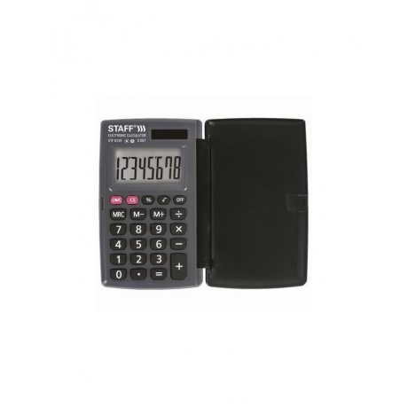 Калькулятор карманный STAFF STF-6248 (104х63мм), 8 разрядов, двойное питание, 250284 - фото 11