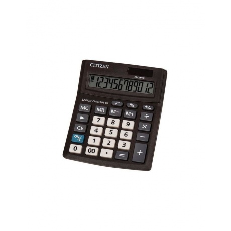 Калькулятор настольный CITIZEN BUSINESS LINE CMB1201BK, МАЛЫЙ(137х102мм),12 разрядов,двойное питание - фото 3