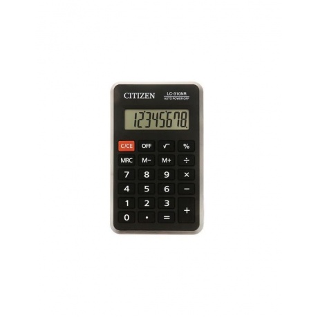 Калькулятор карманный CITIZEN LC310NR (114х69мм), 8 разрядов, питание от батарейки - фото 1