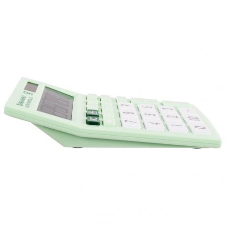 Калькулятор настольный Brauberg ULTRA PASTEL-12-LG (192x143 мм), 12 разрядов, двойное питание, МЯТНЫЙ, 250504 - фото 7