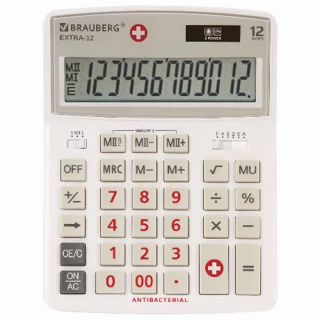 Калькулятор настольный Brauberg EXTRA-12-WAB (206x155 мм),12 раз...
