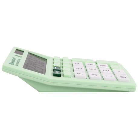 Калькулятор настольный Brauberg ULTRA PASTEL-08-LG, КОМПАКТНЫЙ (154x115 мм), 8 разрядов, двойное питание, МЯТНЫЙ, 250515 - фото 13