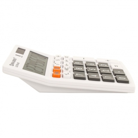 Калькулятор настольный Brauberg ULTRA-08-WT, КОМПАКТНЫЙ (154x115 мм), 8 разрядов, двойное питание, БЕЛЫЙ, 250512 - фото 9
