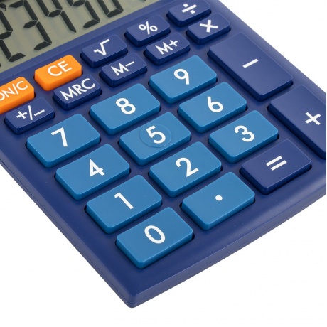 Калькулятор настольный Brauberg ULTRA-08-BU, КОМПАКТНЫЙ (154x115 мм), 8 разрядов, двойное питание, СИНИЙ, 250508 - фото 12