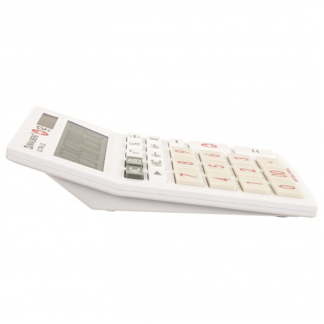 Калькулятор настольный Brauberg ULTRA-12-WAB (192x143 мм), 12 разрядов, двойное питание, антибактериальное покрытие, БЕЛЫЙ, 250506 - фото 9