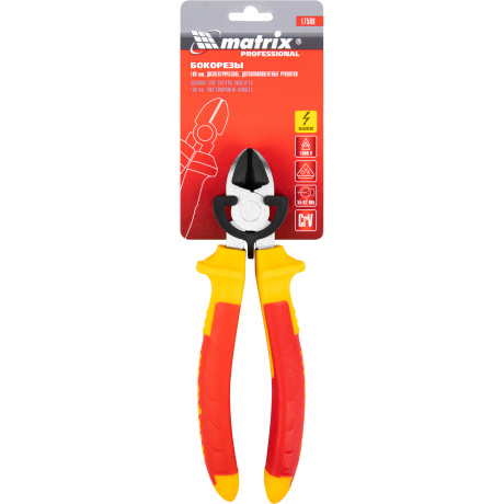 Бокорезы Insulated, 180мм, двухкомпонентные рукоятки Matrix (17508) - фото 6