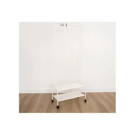 Вешалка гардеробная Валенсия 22М 2 полки, на колёсах, белый, ВГВ...