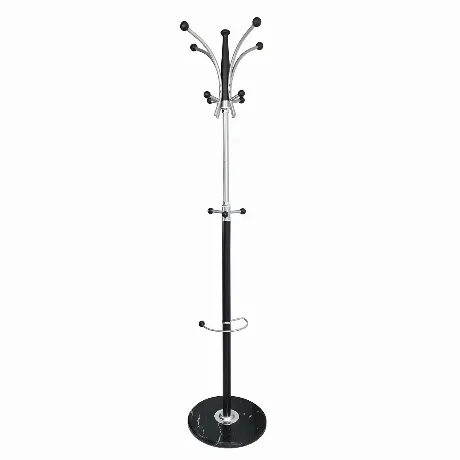 Вешалка-стойка BRABIX CR-848 на мраморном диске, металл, 4+3 крю...