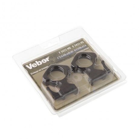 Кольца для прицела Veber E 3421 HS быстросъемные - фото 2