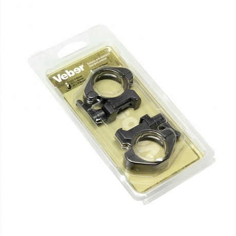 Кольца для прицела Veber E 3021 M Weaver быстросъёмные - фото 2