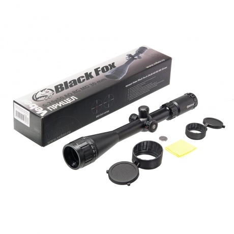 Прицел оптический Veber Black Fox 6-24x50 AO RG MD 30 mm - фото 8