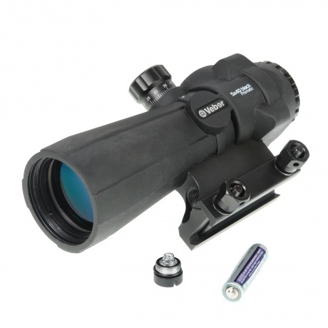 Прицел оптический Veber Wolf Prismatic 5х40 RGB - фото 6