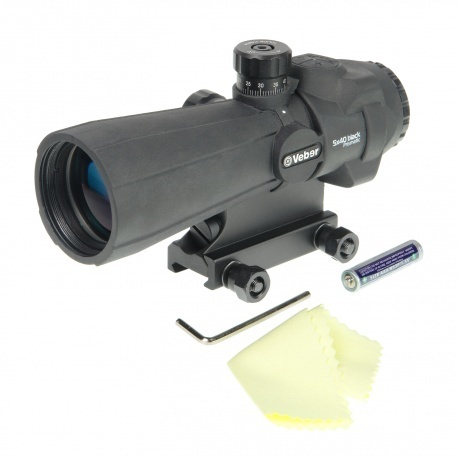 Прицел оптический Veber Wolf Prismatic 5х40 RGB - фото 7