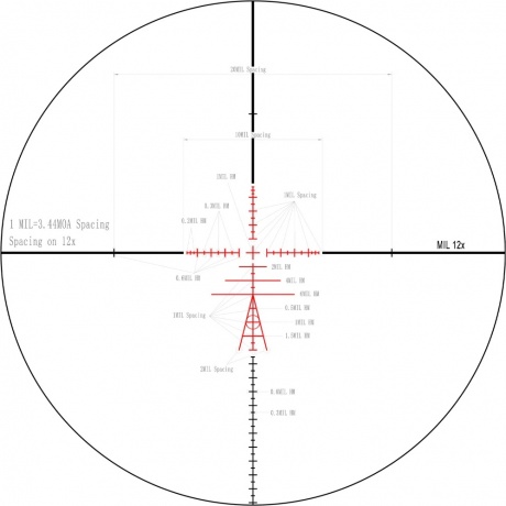 Прицел оптический Veber Wolf Alfa 3-12x42 SF TR2 - фото 17