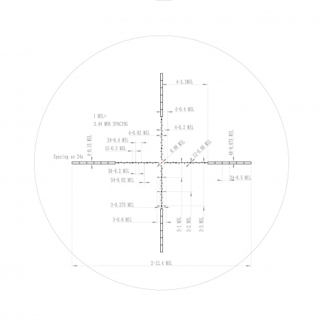 Прицел оптический Veber Пневматика III 6-24X50 SF IR - фото 11