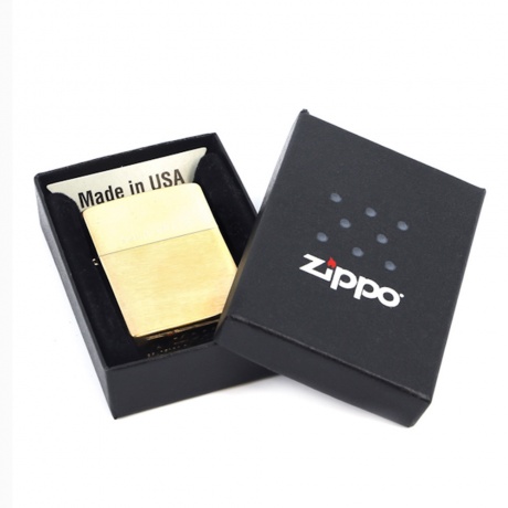 Зажигалка Zippo с покрытием Brushed Brass (204) - фото 4