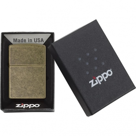 Зажигалка Zippo с покрытием Anitque Brass (201FB) - фото 5