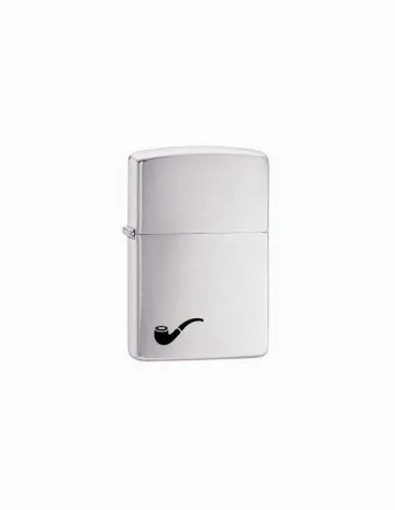 Зажигалка для трубок Zippo Brushed Chrome (200PL)