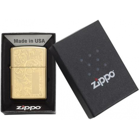 Зажигалка Zippo №352B High Polish Brass (352B) - фото 5