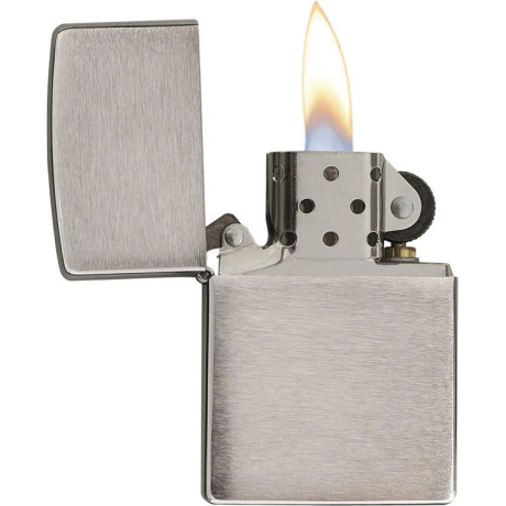 Зажигалка Zippo c покрытием Brushed Chrome (162) - фото 4