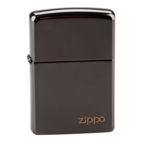 Зажигалка Zippo чёрная с фирменным логотипом (24756ZL) - фото 4