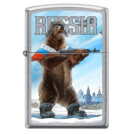 Зажигалка Zippo Русский медведь (207 RUSSIAN BEAR) - фото 1