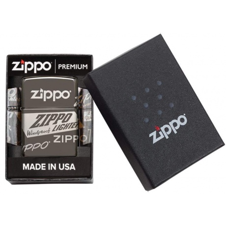 Зажигалка Zippo Classic с покрытием Black Ice (49051) - фото 6