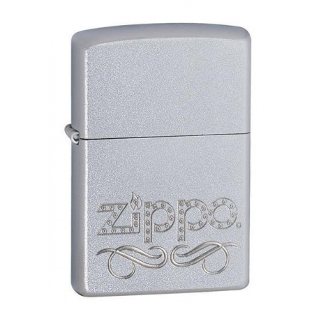 Зажигалка Zippo с покрытием Satin Chrome (24335) - фото 1