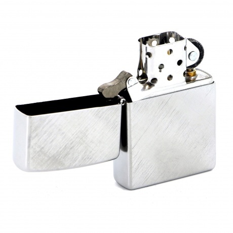 Зажигалка Zippo с покрытием Brushed Chrome (28182) - фото 2