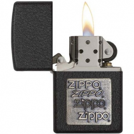 Зажигалка Zippo с покрытием Black Crackle (362) - фото 3