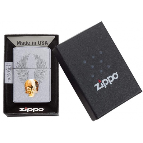 Зажигалка Zippo Classic с покрытием Satin Chrome (49034) - фото 5