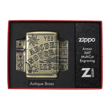 Зажигалка Zippo Armor с покрытием Antique Brass (49001) - фото 10