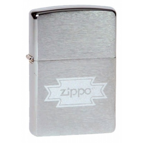 Зажигалка Zippo с покрытием Brushed Chrome (200 Zippo) - фото 2