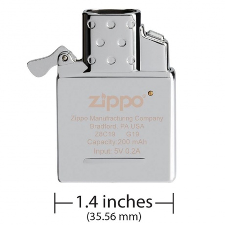 Электронный вставной блок для широкой зажигалки Zippo, нержавеющая сталь - фото 6