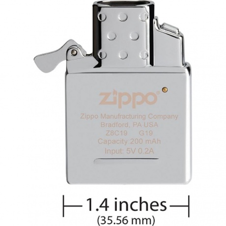 Электронный вставной блок для широкой зажигалки Zippo, нержавеющая сталь - фото 7