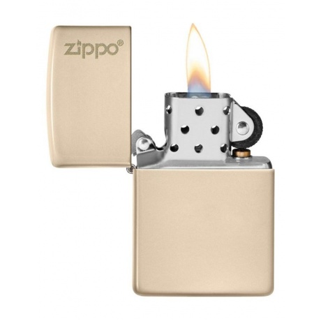 Зажигалка Zippo Classic с покрытием Flat Sand, латунь/сталь, бежевая, глянцевая, 38x13x57 мм - фото 3