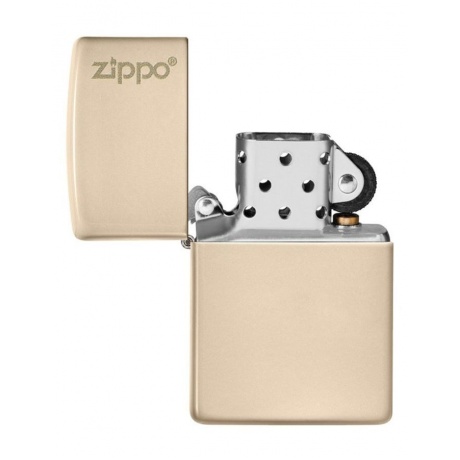 Зажигалка Zippo Classic с покрытием Flat Sand, латунь/сталь, бежевая, глянцевая, 38x13x57 мм - фото 4