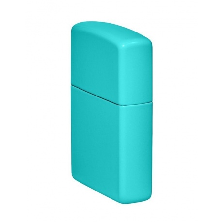 Зажигалка Zippo Classic с покрытием Flat Turquoise, латунь/сталь, бирюзовая, глянцевая, 38x13x57 мм - фото 7